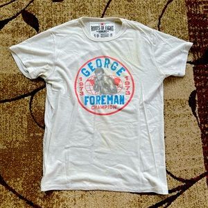 Rare George Foreman 1973 World Champion Boxing Shirt Roots of Fight Bloodlines